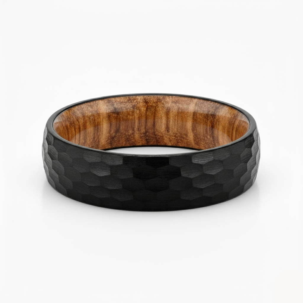 Hammered Black Finish With Whiskey Barrel Liner