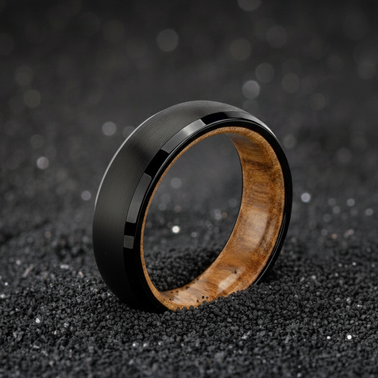 Beveled Finish With Whiskey Barrel Liner